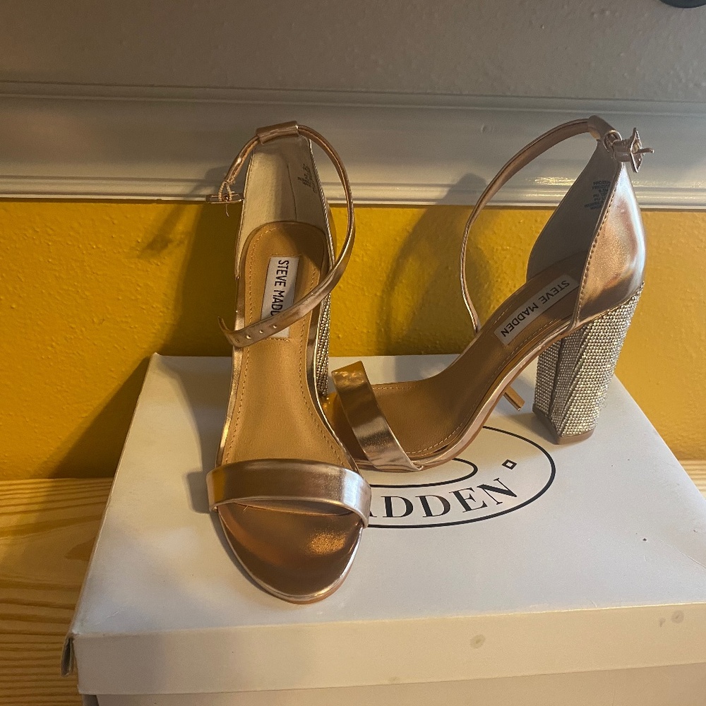 Steve Madden Rhinestone Studded Heels